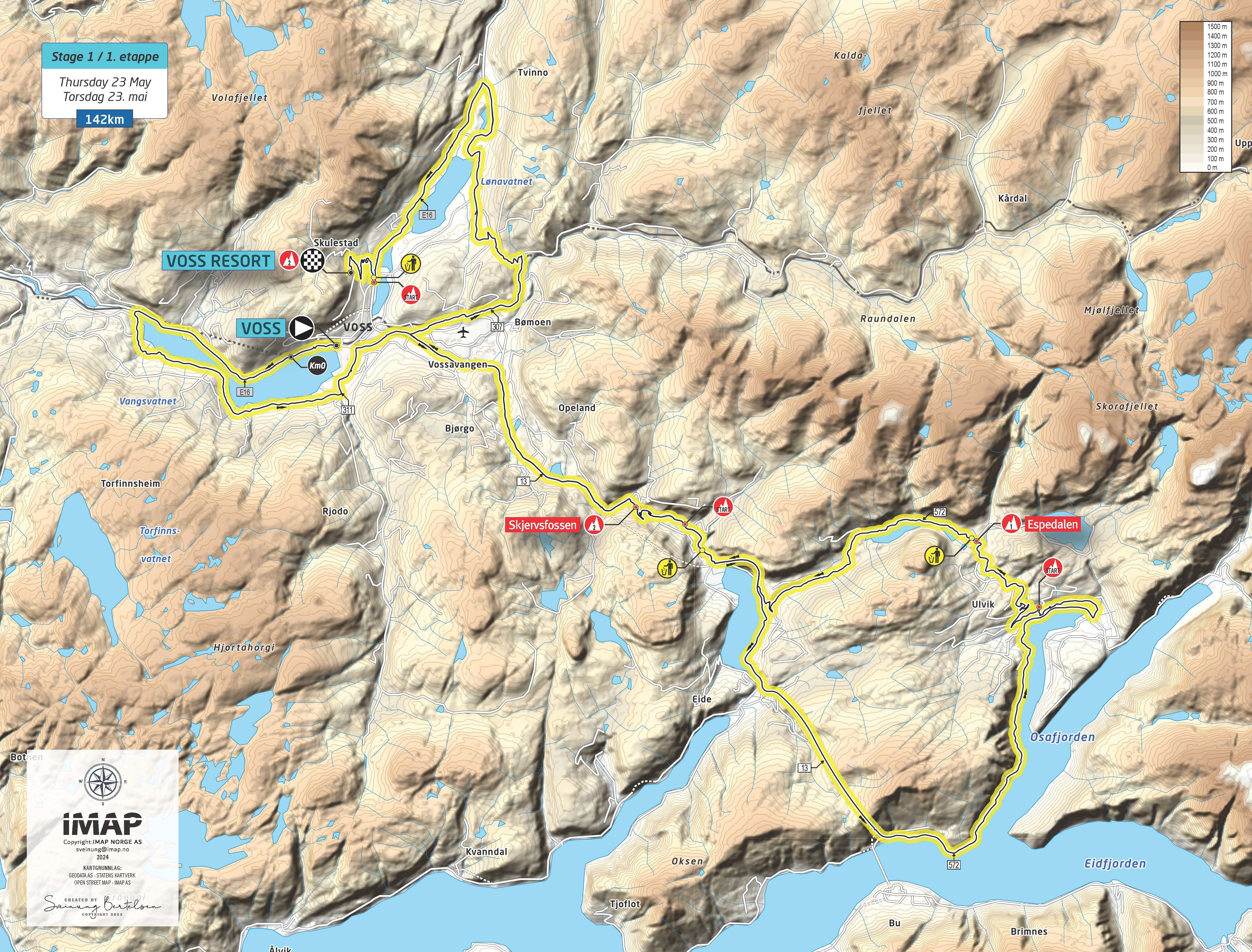 Tour of Norway, Voss til Voss Resort