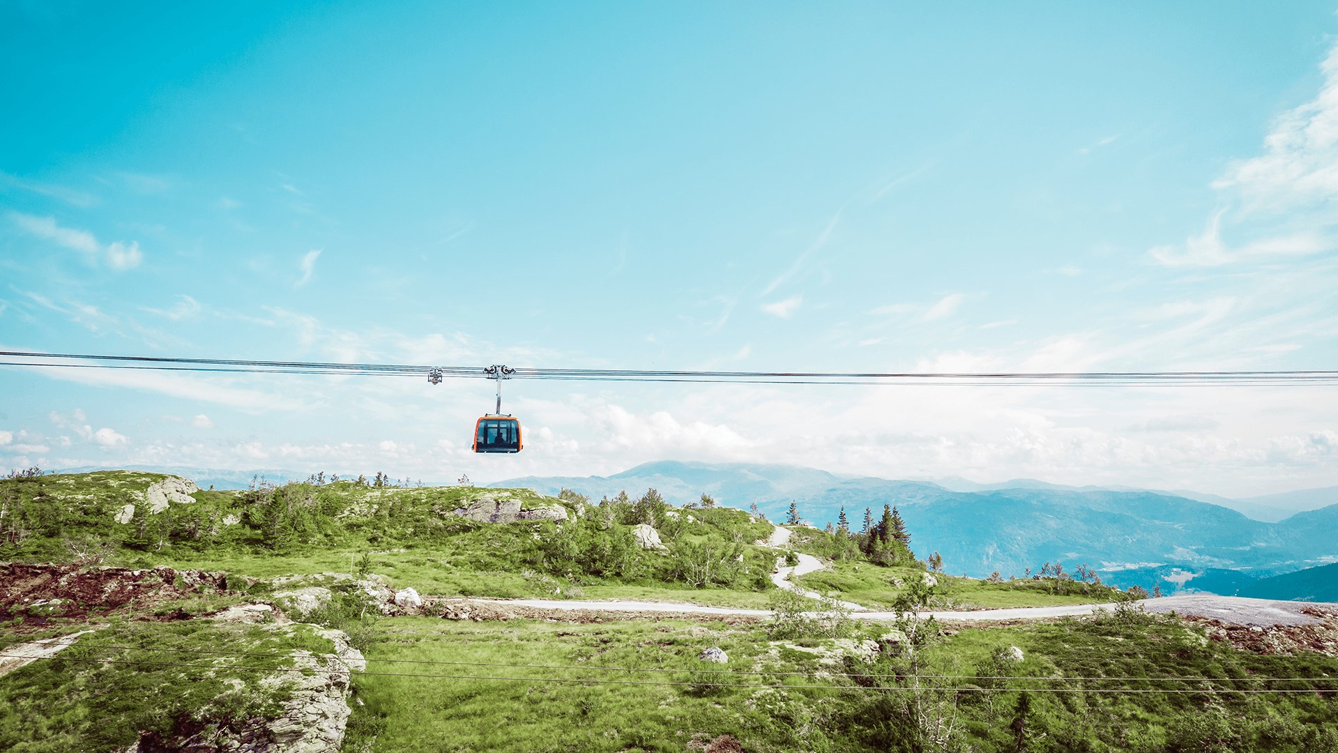 utsikt over voss, med voss gondol