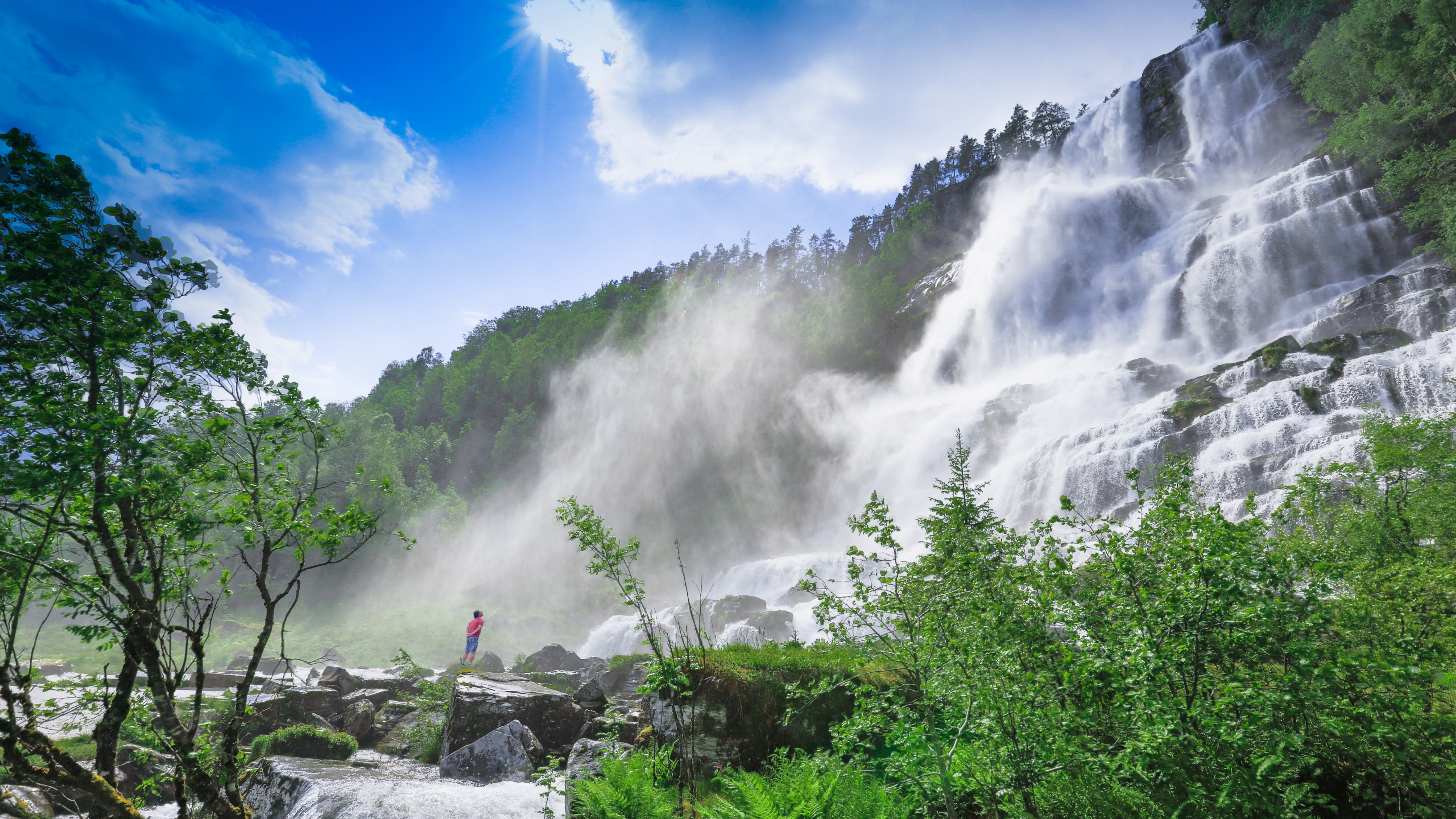 Vår Fossefall Voss Norway