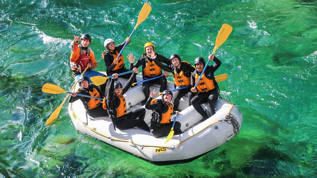 rafting og bading i raundalselva på Voss