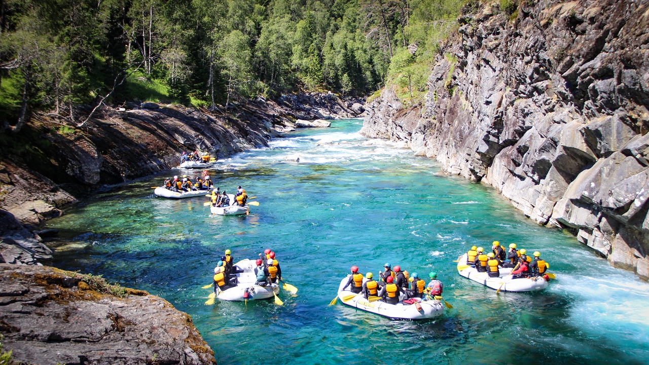 Rafting med Voss Active