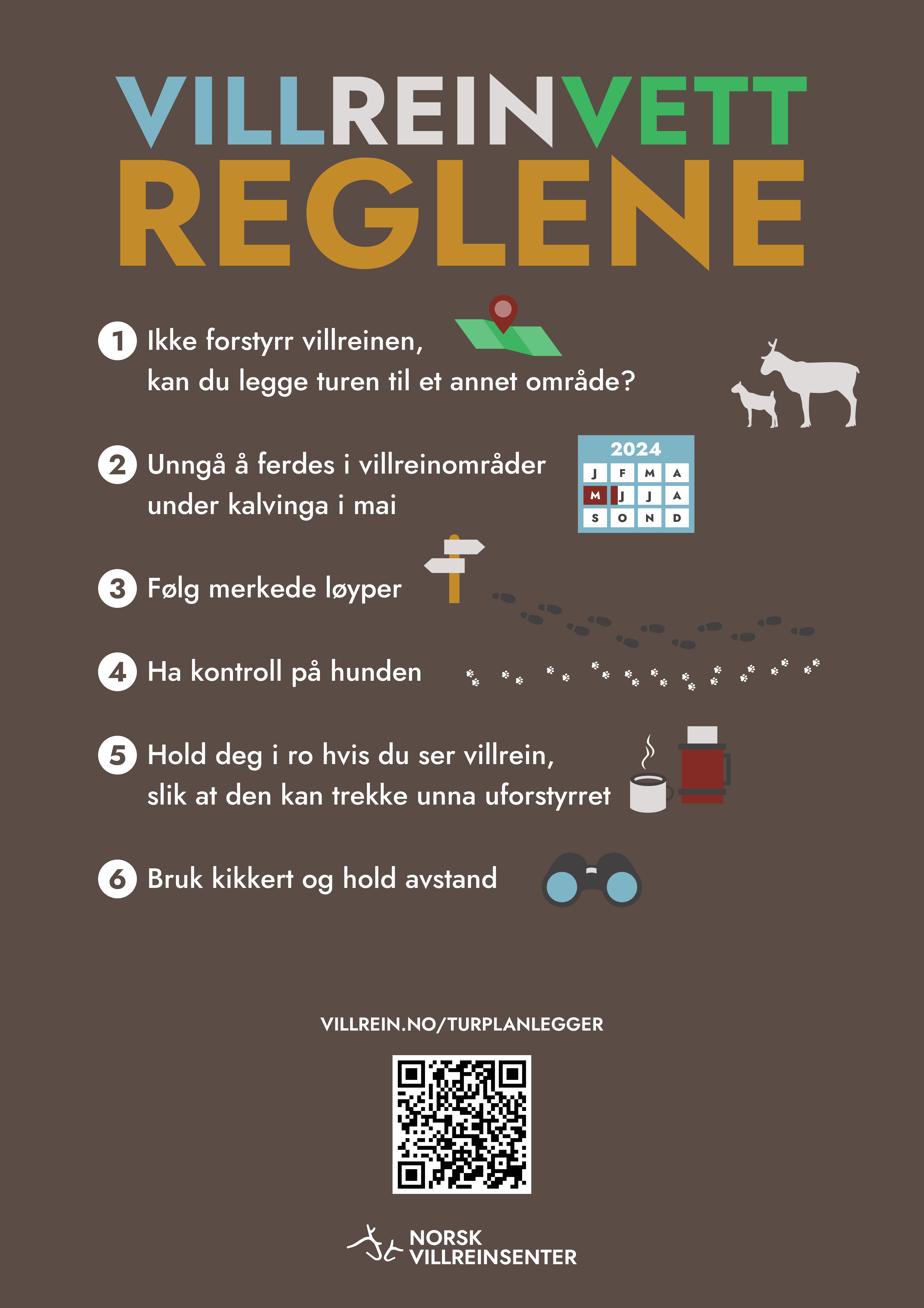 Plakat villreinvettreglame