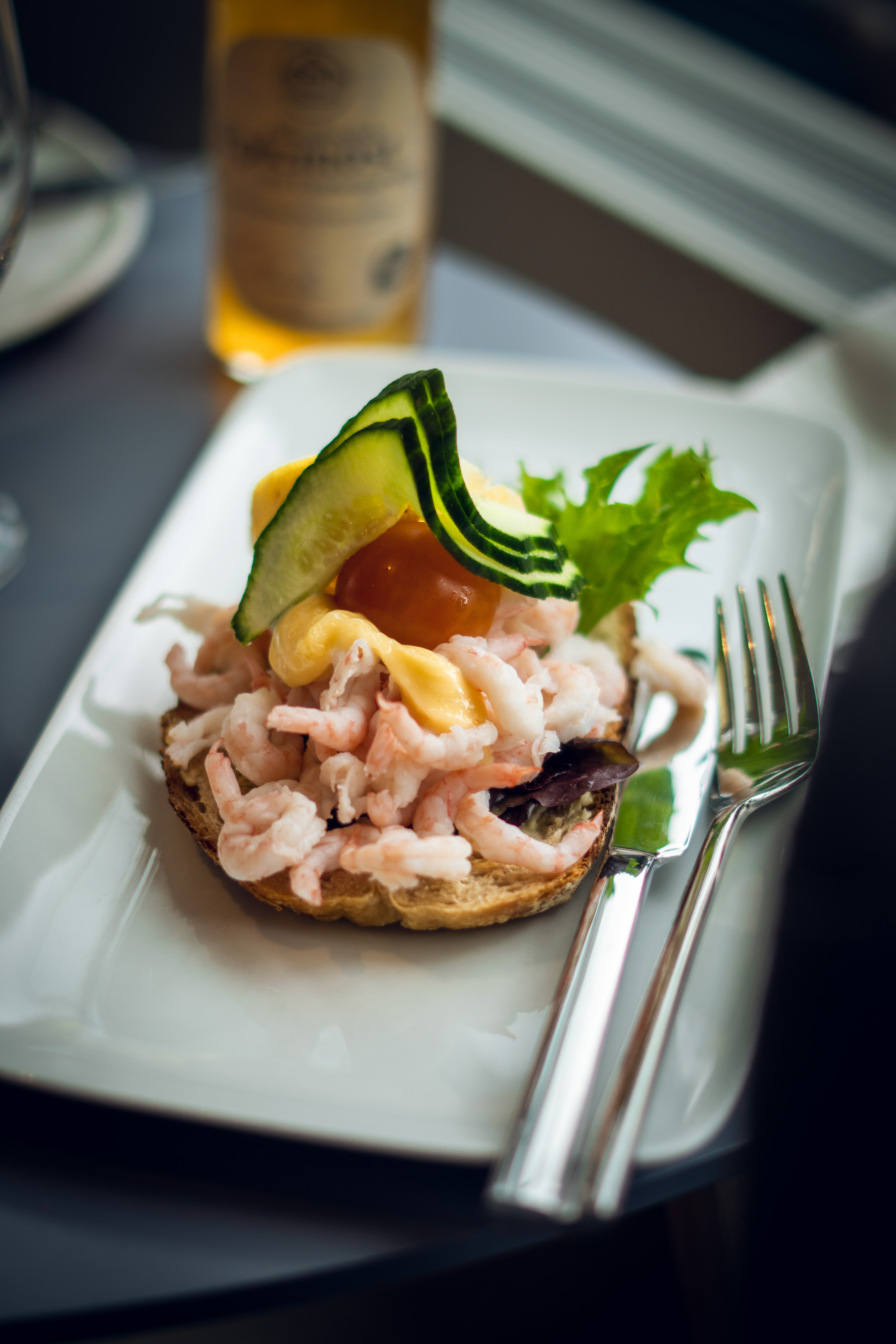 rekesmørbrød fra vangen cafe