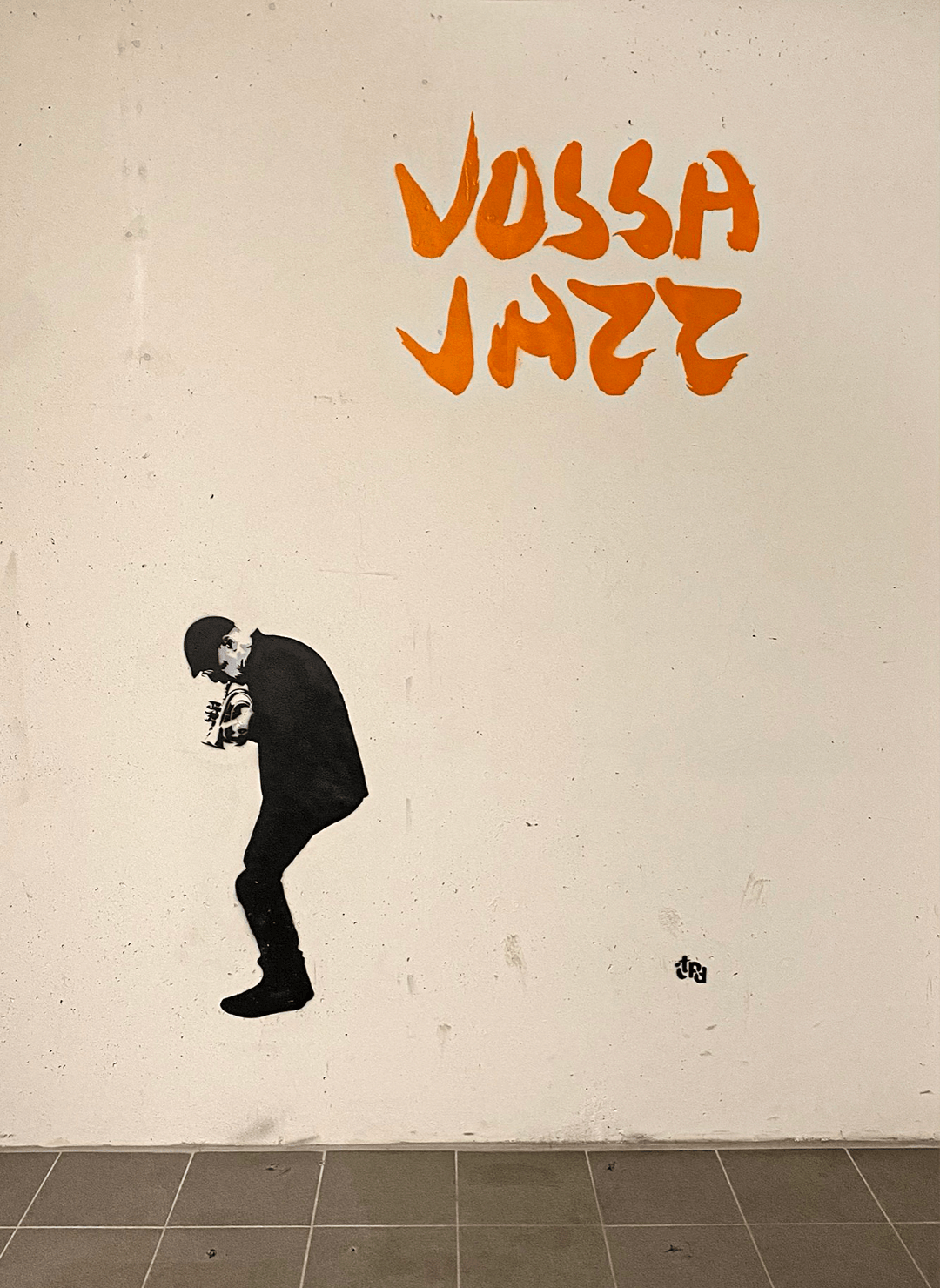 vossa jazz graffiti - trompetist