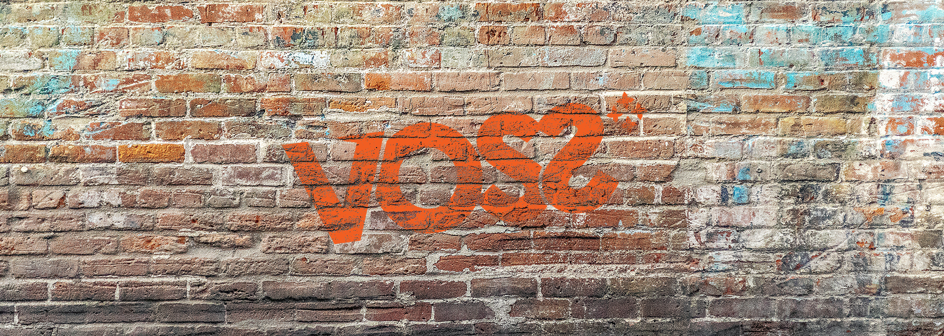 graffiti mur med voss logo