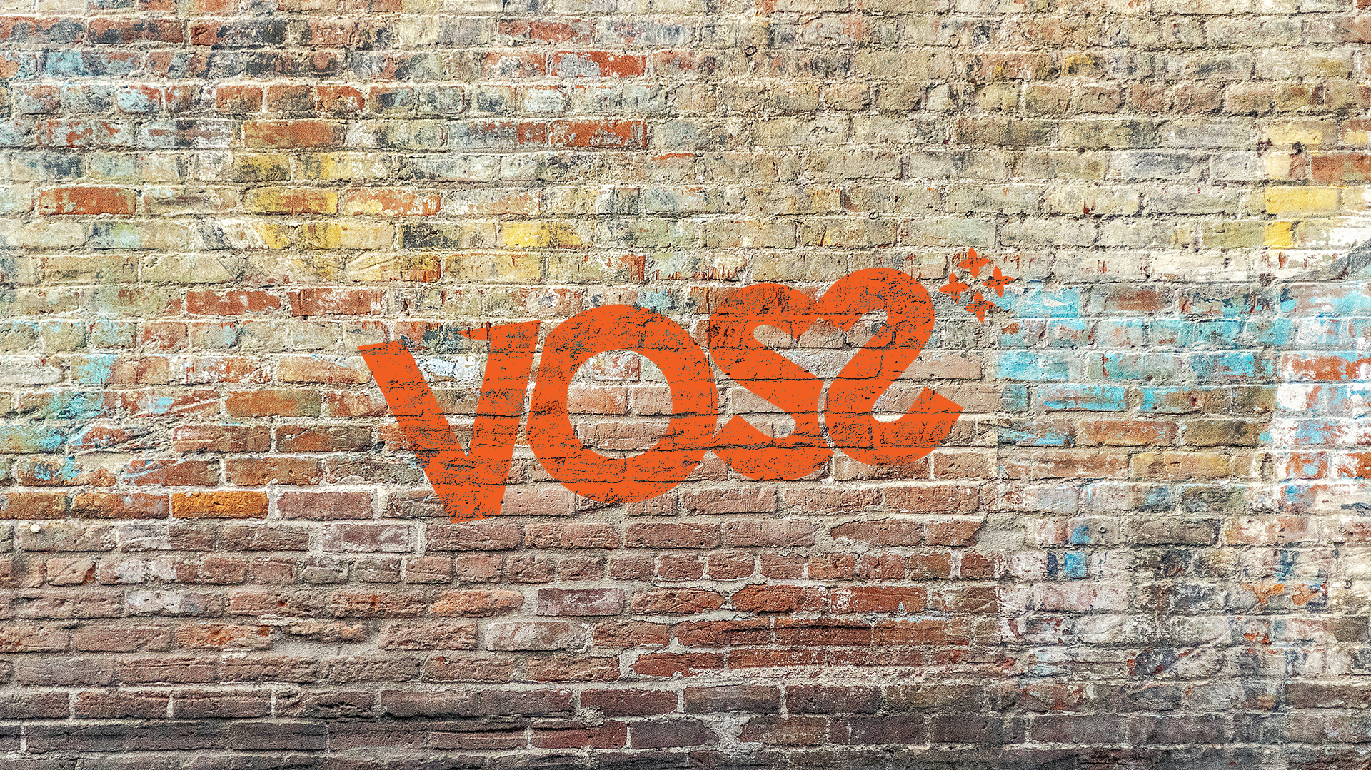 graffiti mur med voss logo