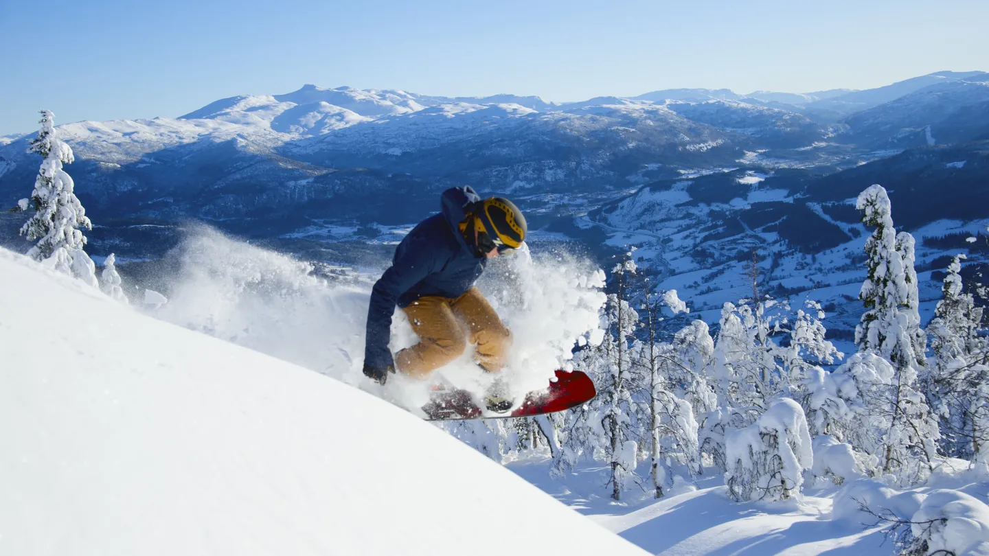 snowboard offpiste i voss resort