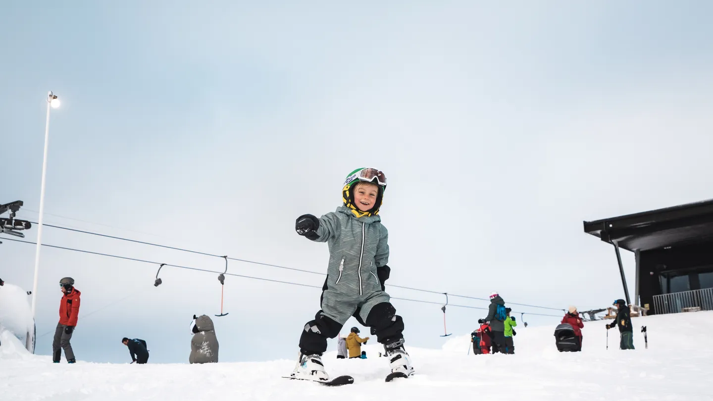 barn på ski
